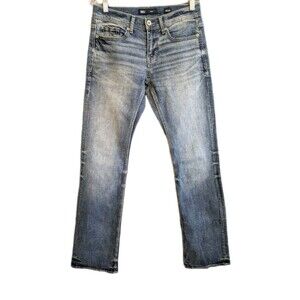 BKE Aiden Jeans Men's 28x33 Blue Low Rise Denim Medium Wash Rodeo Festival EUC